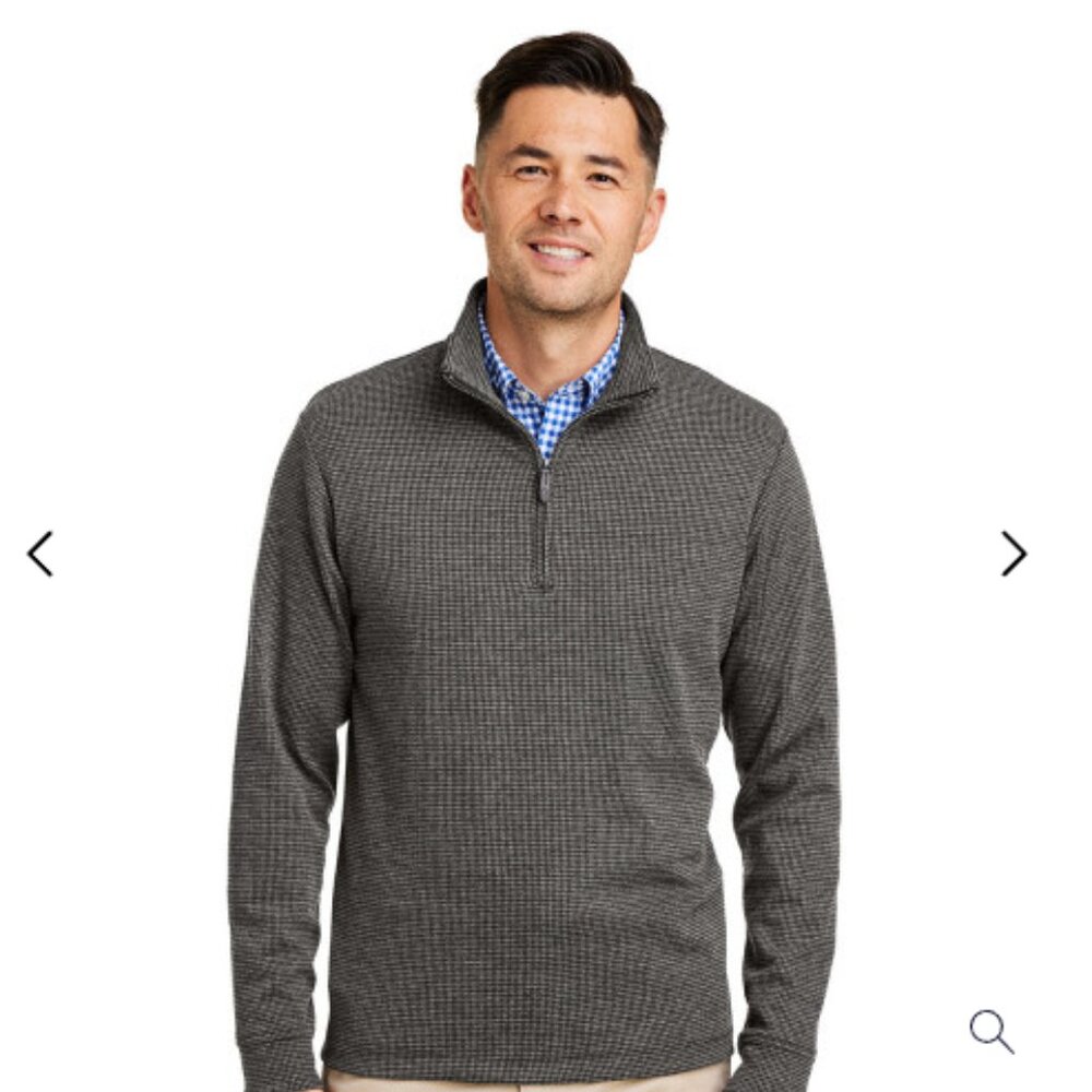 Vineyard Vines Herringbone Bluffs Performance Quarter-Zip Size Xs